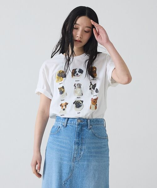 Rouge vif la cle / ルージュ・ヴィフ ラクレ Tシャツ | 【JERZEES/ジャージーズ】9DOGS半袖Tシャツ/犬/半袖【WEB限定】【 | 詳細3