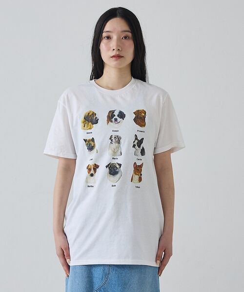 Rouge vif la cle / ルージュ・ヴィフ ラクレ Tシャツ | 【JERZEES/ジャージーズ】9DOGS半袖Tシャツ/犬/半袖【WEB限定】【 | 詳細6