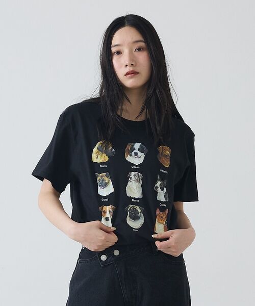 Rouge vif la cle / ルージュ・ヴィフ ラクレ Tシャツ | 【JERZEES/ジャージーズ】9DOGS半袖Tシャツ/犬/半袖【WEB限定】【 | 詳細12