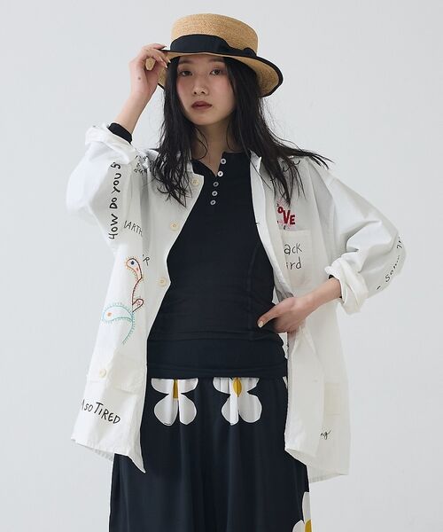 Rouge vif la cle / ルージュ・ヴィフ ラクレ シャツ・ブラウス | 【THRIFTY LOOK/スリフティールック】メモリアルアクティブカバーオール | 詳細6