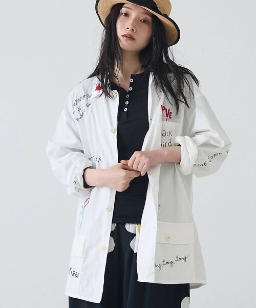 Rouge vif la cle / ルージュ・ヴィフ ラクレ シャツ・ブラウス | 【THRIFTY LOOK/スリフティールック】メモリアルアクティブカバーオール（ホワイト）