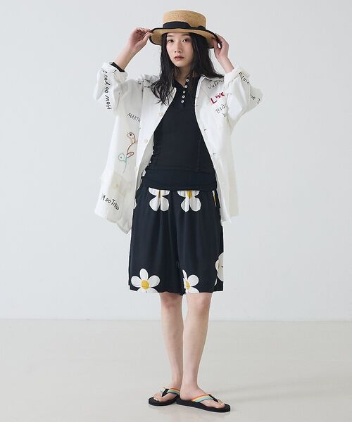 Rouge vif la cle / ルージュ・ヴィフ ラクレ ショート・ハーフ・半端丈パンツ | 【SUNNY SPORTS/サニースポーツ】花柄半パン/printed 2par | 詳細4