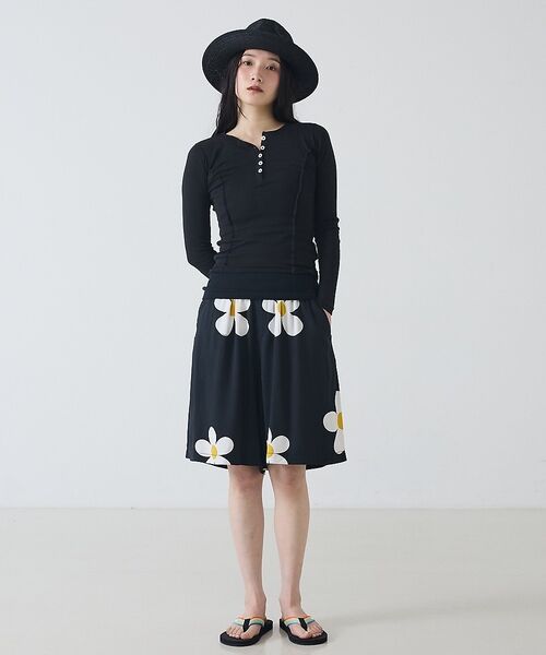 Rouge vif la cle / ルージュ・ヴィフ ラクレ ショート・ハーフ・半端丈パンツ | 【SUNNY SPORTS/サニースポーツ】花柄半パン/printed 2par | 詳細8