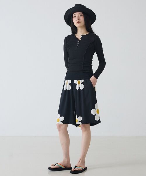 Rouge vif la cle / ルージュ・ヴィフ ラクレ ショート・ハーフ・半端丈パンツ | 【SUNNY SPORTS/サニースポーツ】花柄半パン/printed 2par | 詳細9