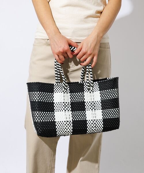 Rouge vif la cle / ルージュ・ヴィフ ラクレ かごバック | 【MOON BIRD/ムーンバード】手編みのメルカドバッグ横長M/かごバッグ/格 | 詳細14