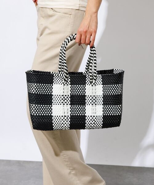 Rouge vif la cle / ルージュ・ヴィフ ラクレ かごバック | 【MOON BIRD/ムーンバード】手編みのメルカドバッグ横長M/かごバッグ/格 | 詳細15