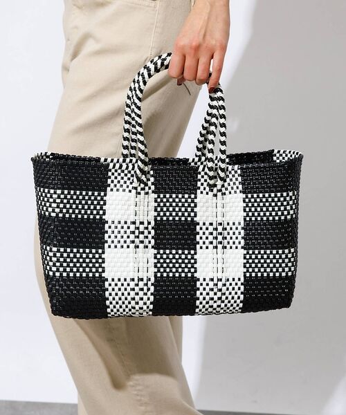 Rouge vif la cle / ルージュ・ヴィフ ラクレ かごバック | 【MOON BIRD/ムーンバード】手編みのメルカドバッグ横長M/かごバッグ/格（その他3）