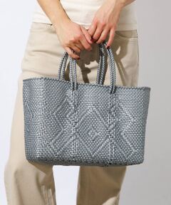 Rouge vif la cle / ルージュ・ヴィフ ラクレ かごバック | 【MOON BIRD/ムーンバード】手編みのメルカドバッグ横長Ｍ/かごバッグ/軽