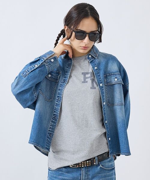 Rouge vif la cle / ルージュ・ヴィフ ラクレ ブルゾン | 【Healthy denim / ヘルシーデニム】Almond/デニムシャツ/【 | 詳細3