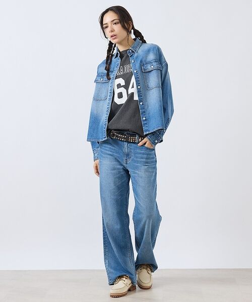Rouge vif la cle / ルージュ・ヴィフ ラクレ ブルゾン | 【Healthy denim / ヘルシーデニム】Almond/デニムシャツ/【 | 詳細5