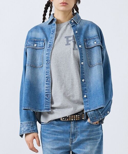 Rouge vif la cle / ルージュ・ヴィフ ラクレ ブルゾン | 【Healthy denim / ヘルシーデニム】Almond/デニムシャツ/【（インディゴ）