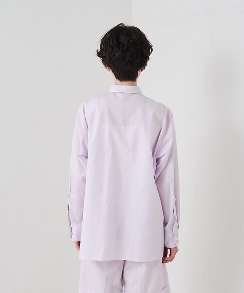 Rouge vif la cle / ルージュ・ヴィフ ラクレ シャツ・ブラウス | 【セットアップ対応】コットン胸ポケット付きシャツ【予約】 | 詳細12