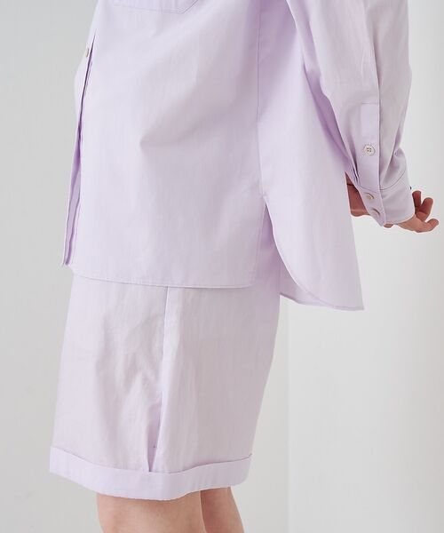 Rouge vif la cle / ルージュ・ヴィフ ラクレ シャツ・ブラウス | 【セットアップ対応】コットン胸ポケット付きシャツ【予約】 | 詳細16