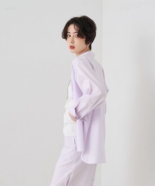 Rouge vif la cle / ルージュ・ヴィフ ラクレ シャツ・ブラウス | 【セットアップ対応】コットン胸ポケット付きシャツ【予約】 | 詳細3