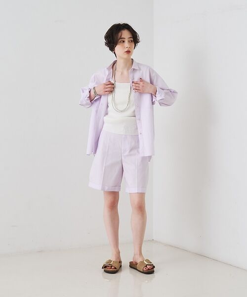 Rouge vif la cle / ルージュ・ヴィフ ラクレ シャツ・ブラウス | 【セットアップ対応】コットン胸ポケット付きシャツ【予約】 | 詳細6