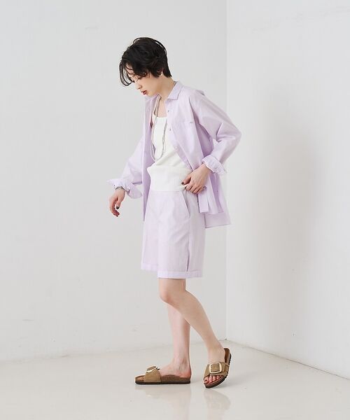 Rouge vif la cle / ルージュ・ヴィフ ラクレ シャツ・ブラウス | 【セットアップ対応】コットン胸ポケット付きシャツ【予約】 | 詳細8