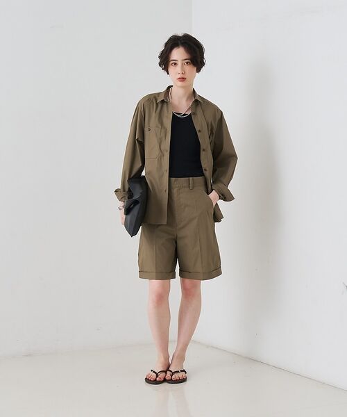 Rouge vif la cle / ルージュ・ヴィフ ラクレ シャツ・ブラウス | 【セットアップ対応】コットン胸ポケット付きシャツ【予約】 | 詳細20