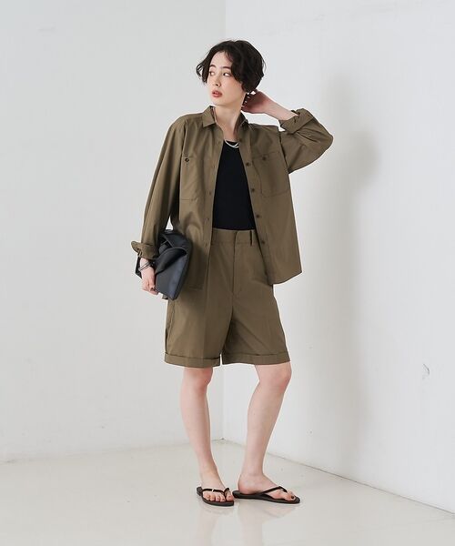 Rouge vif la cle / ルージュ・ヴィフ ラクレ シャツ・ブラウス | 【セットアップ対応】コットン胸ポケット付きシャツ【予約】 | 詳細22