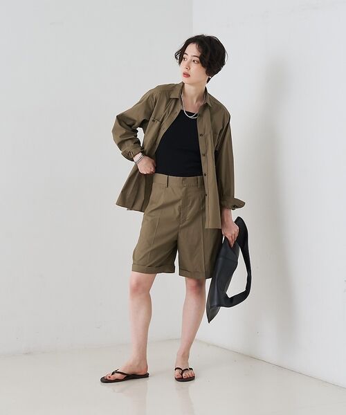 Rouge vif la cle / ルージュ・ヴィフ ラクレ シャツ・ブラウス | 【セットアップ対応】コットン胸ポケット付きシャツ【予約】 | 詳細23