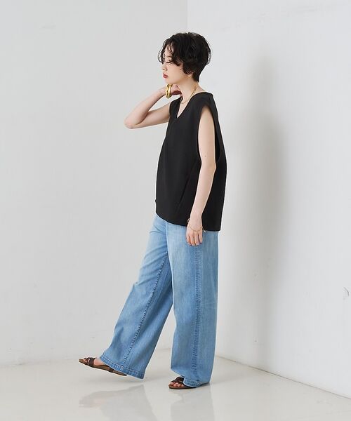 Rouge vif la cle / ルージュ・ヴィフ ラクレ ベスト | 【セットアップ対応】麻調ダブルクロスベスト/ジレ【予約】 | 詳細19