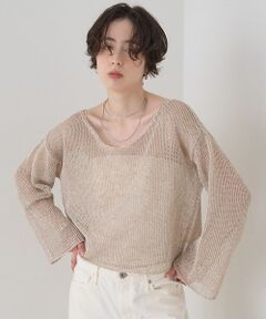 Rouge vif la cle / ルージュ・ヴィフ ラクレ ニット・セーター | 【定番人気】【2026SS新作】前後2WAYペーパーメッシュニットプルオーバー【