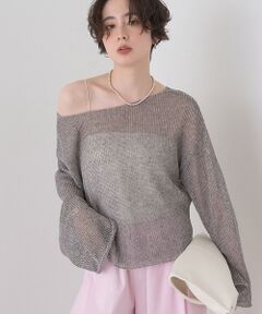 Rouge vif la cle / ルージュ・ヴィフ ラクレ ニット・セーター | 【定番人気】【2026SS新作】前後2WAYペーパーメッシュニットプルオーバー【