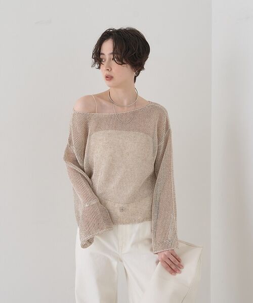 Rouge vif la cle / ルージュ・ヴィフ ラクレ ニット・セーター | 【定番人気】【2026SS新作】前後2WAYペーパーメッシュニットプルオーバー【 | 詳細1