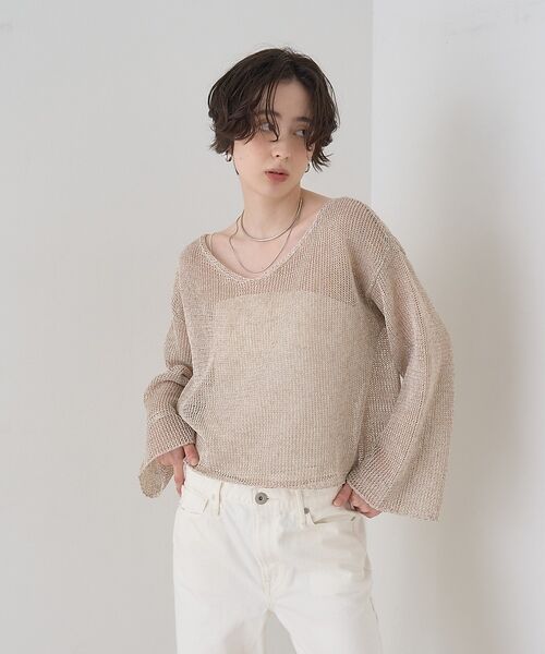 Rouge vif la cle / ルージュ・ヴィフ ラクレ ニット・セーター | 【定番人気】【2026SS新作】前後2WAYペーパーメッシュニットプルオーバー【 | 詳細10