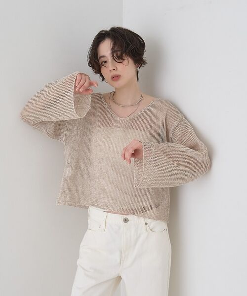 Rouge vif la cle / ルージュ・ヴィフ ラクレ ニット・セーター | 【定番人気】【2026SS新作】前後2WAYペーパーメッシュニットプルオーバー【 | 詳細11