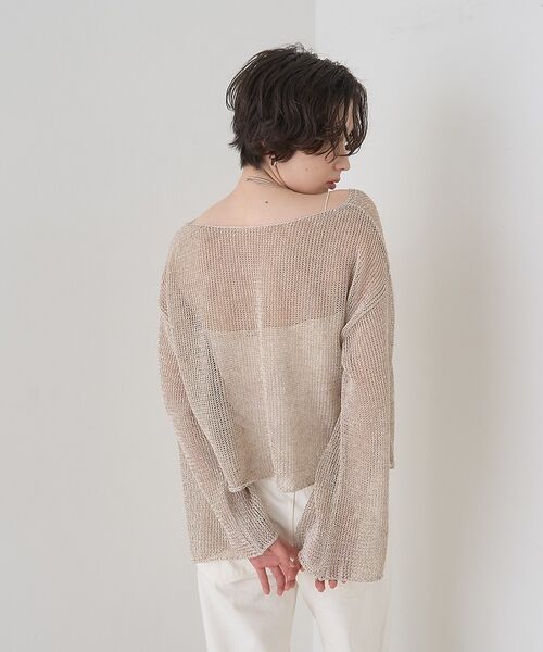 Rouge vif la cle / ルージュ・ヴィフ ラクレ ニット・セーター | 【定番人気】【2026SS新作】前後2WAYペーパーメッシュニットプルオーバー【 | 詳細13