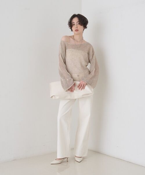 Rouge vif la cle / ルージュ・ヴィフ ラクレ ニット・セーター | 【定番人気】【2026SS新作】前後2WAYペーパーメッシュニットプルオーバー【 | 詳細15