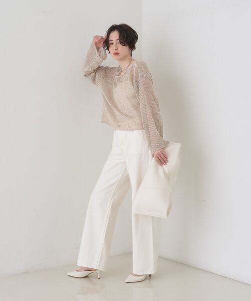 Rouge vif la cle / ルージュ・ヴィフ ラクレ ニット・セーター | 【定番人気】【2026SS新作】前後2WAYペーパーメッシュニットプルオーバー【 | 詳細17