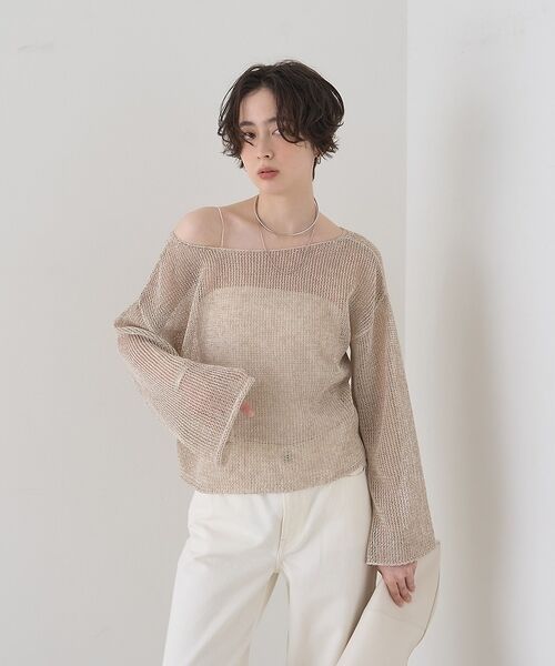 Rouge vif la cle / ルージュ・ヴィフ ラクレ ニット・セーター | 【定番人気】【2026SS新作】前後2WAYペーパーメッシュニットプルオーバー【 | 詳細2