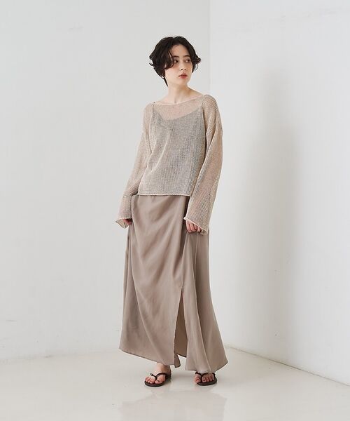 Rouge vif la cle / ルージュ・ヴィフ ラクレ ニット・セーター | 【定番人気】【2026SS新作】前後2WAYペーパーメッシュニットプルオーバー【 | 詳細21