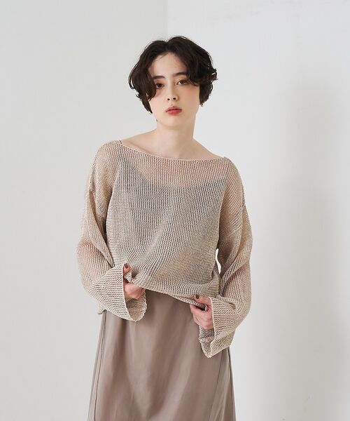 Rouge vif la cle / ルージュ・ヴィフ ラクレ ニット・セーター | 【定番人気】【2026SS新作】前後2WAYペーパーメッシュニットプルオーバー【 | 詳細6