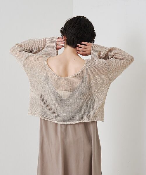 Rouge vif la cle / ルージュ・ヴィフ ラクレ ニット・セーター | 【定番人気】【2026SS新作】前後2WAYペーパーメッシュニットプルオーバー【 | 詳細8