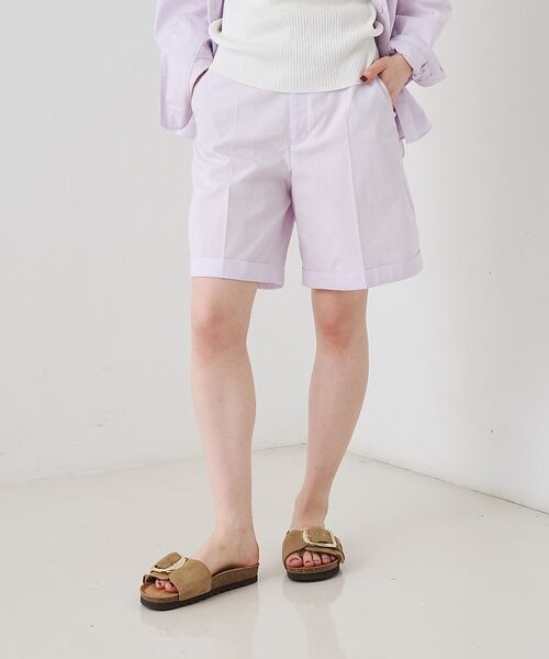 Rouge vif la cle / ルージュ・ヴィフ ラクレ ショート・ハーフ・半端丈パンツ | 【セットアップ対応】コットンショートパンツ/ハーフパンツ【予約】 | 詳細1