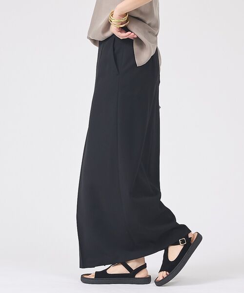 Rouge vif la cle / ルージュ・ヴィフ ラクレ ロング・マキシ丈スカート | 【防しわ】【梳毛調ストレッチ素材】ダブルタックフロントスリットタイトスカート【予 | 詳細27