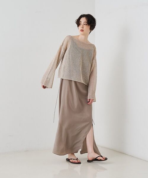 Rouge vif la cle / ルージュ・ヴィフ ラクレ ワンピース | キュプラフィブリルキャミワンピース【予約】 | 詳細6