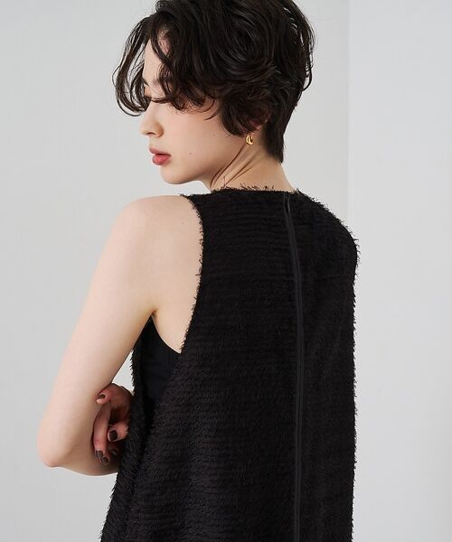 Rouge vif la cle / ルージュ・ヴィフ ラクレ ワンピース | カットジャガードシアーノスリーブワンピース【予約】 | 詳細12