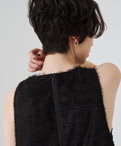 Rouge vif la cle / ルージュ・ヴィフ ラクレ ワンピース | カットジャガードシアーノスリーブワンピース【予約】 | 詳細16