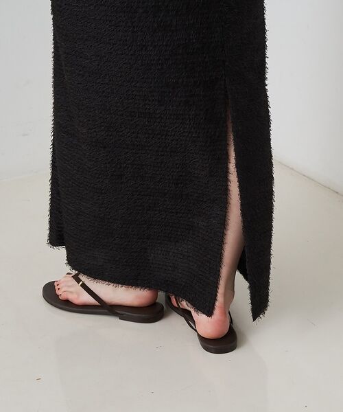 Rouge vif la cle / ルージュ・ヴィフ ラクレ ワンピース | カットジャガードシアーノスリーブワンピース【予約】 | 詳細18