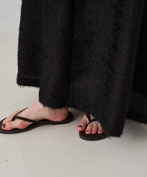 Rouge vif la cle / ルージュ・ヴィフ ラクレ ワンピース | カットジャガードシアーノスリーブワンピース【予約】 | 詳細19