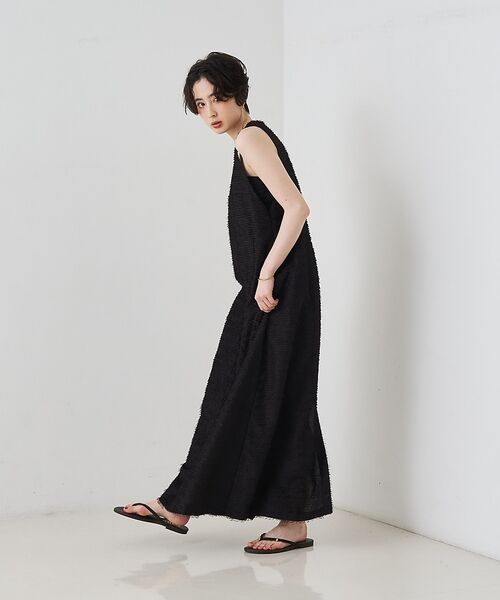 Rouge vif la cle / ルージュ・ヴィフ ラクレ ワンピース | カットジャガードシアーノスリーブワンピース【予約】 | 詳細4