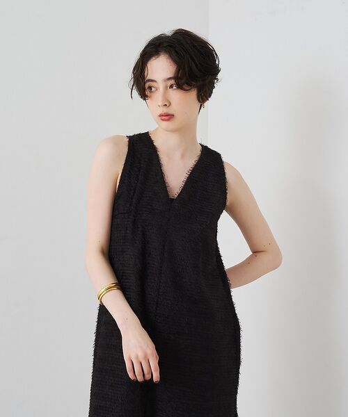 Rouge vif la cle / ルージュ・ヴィフ ラクレ ワンピース | カットジャガードシアーノスリーブワンピース【予約】 | 詳細8