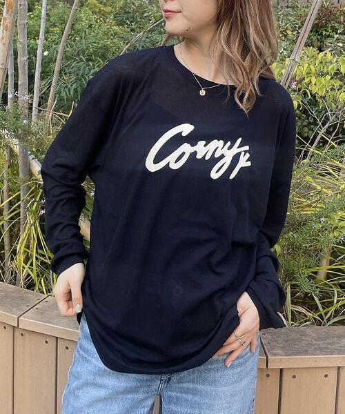 Rouge vif la cle / ルージュ・ヴィフ ラクレ Tシャツ | 【ST.JOHNS 3RD CLUB/セントジョンズサードクラブ】シアーロゴロン（ネイビー）