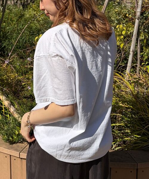 Rouge vif la cle / ルージュ・ヴィフ ラクレ Tシャツ | 【byeA./バイエー】Peach TEE/ロゴTシャツ | 詳細4