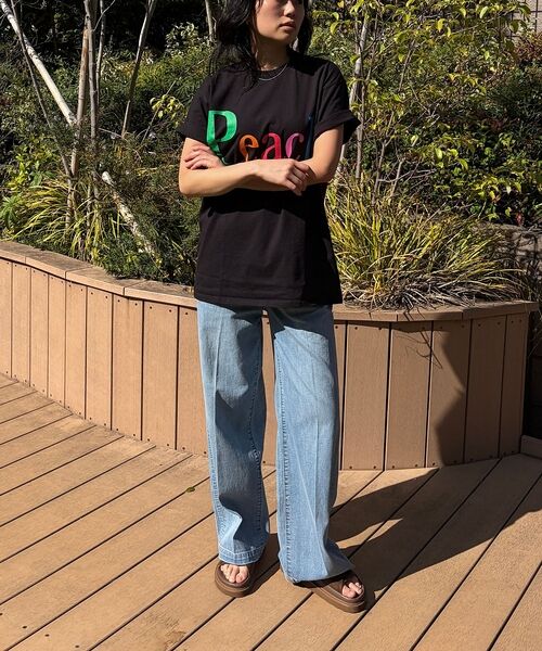 Rouge vif la cle / ルージュ・ヴィフ ラクレ Tシャツ | 【byeA./バイエー】Peach TEE/ロゴTシャツ | 詳細22