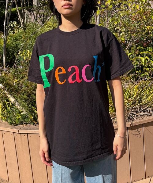Rouge vif la cle / ルージュ・ヴィフ ラクレ Tシャツ | 【byeA./バイエー】Peach TEE/ロゴTシャツ | 詳細23