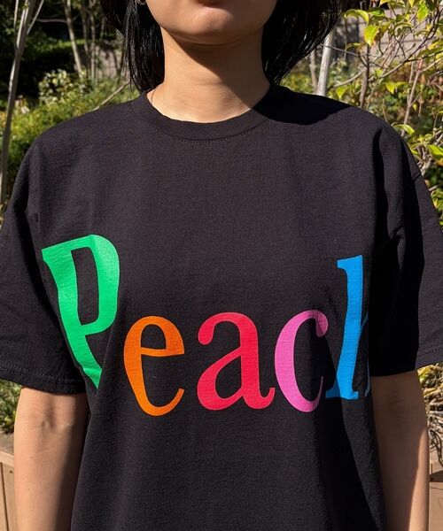 Rouge vif la cle / ルージュ・ヴィフ ラクレ Tシャツ | 【byeA./バイエー】Peach TEE/ロゴTシャツ | 詳細27
